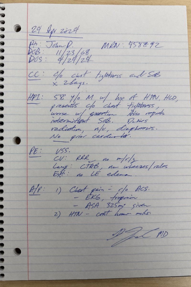 AI generated example output