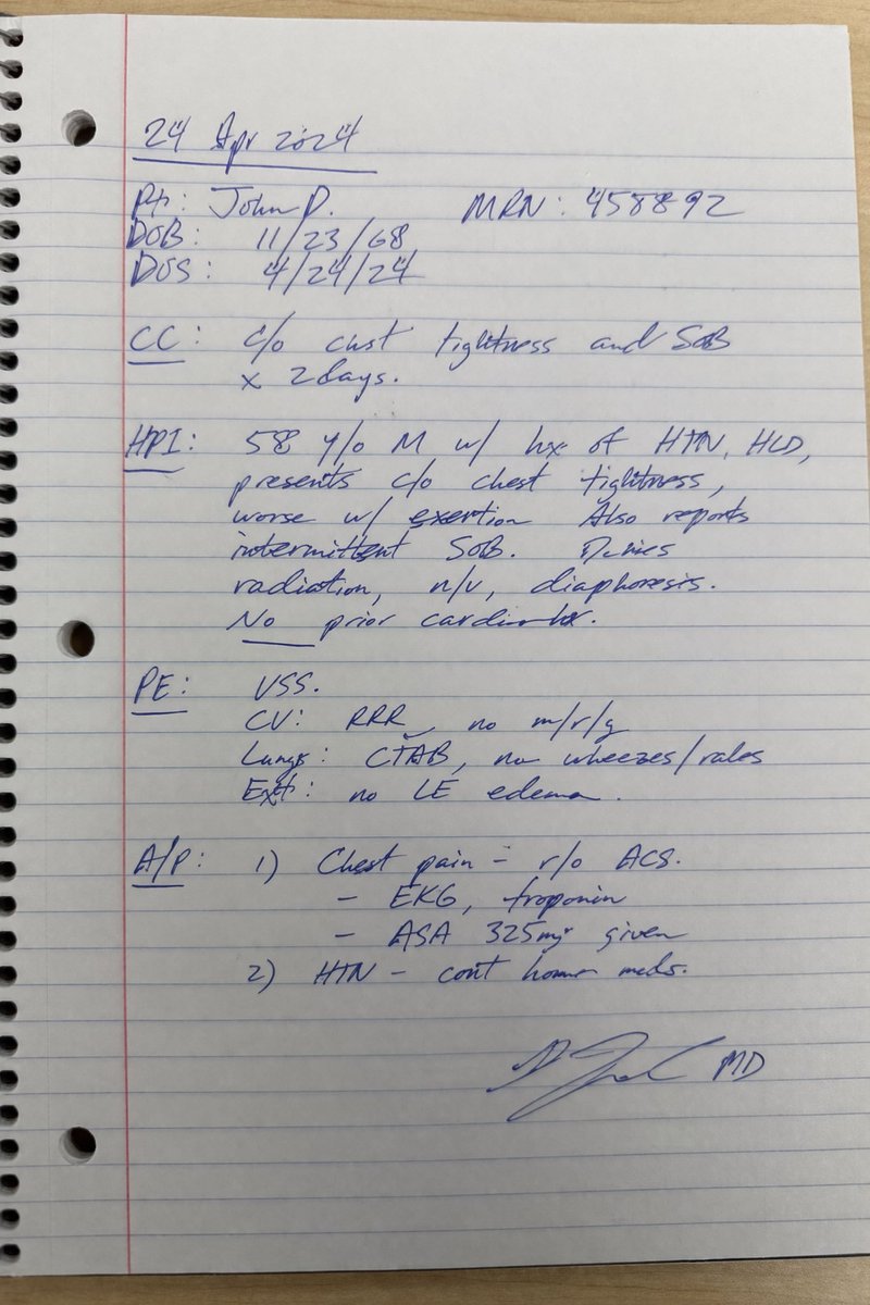 AI generated example output