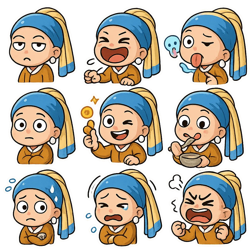 Chibi Character Sticker Pack