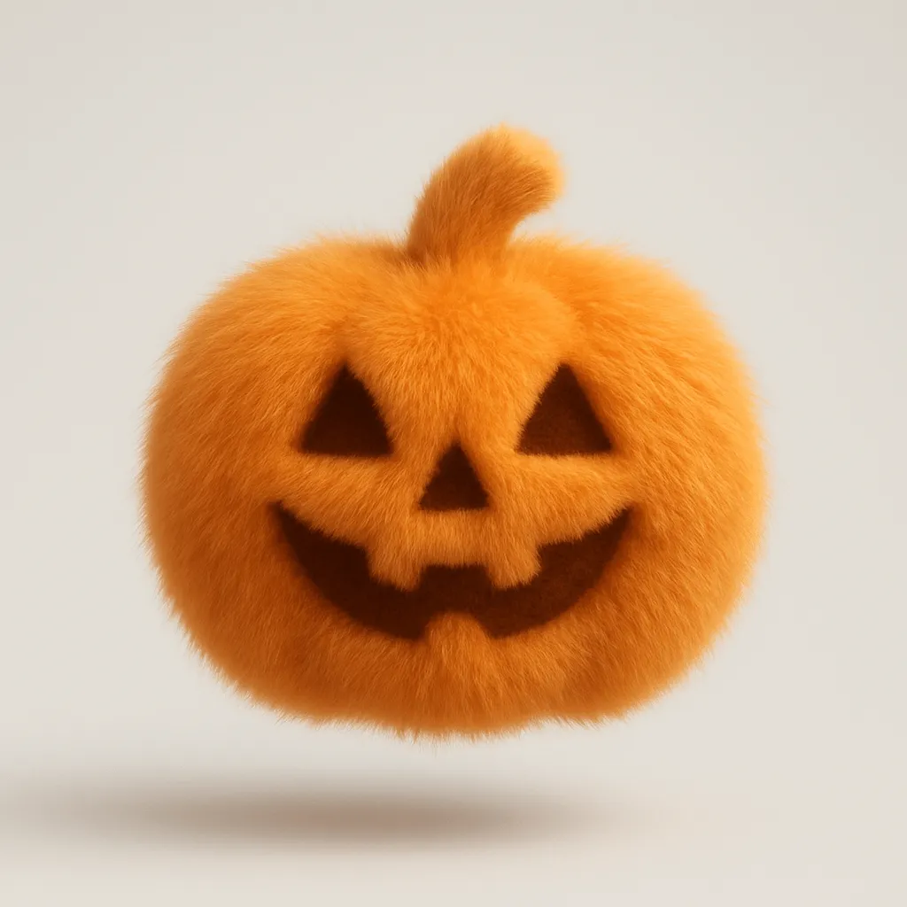 Fluffy Jack-o-Lantern