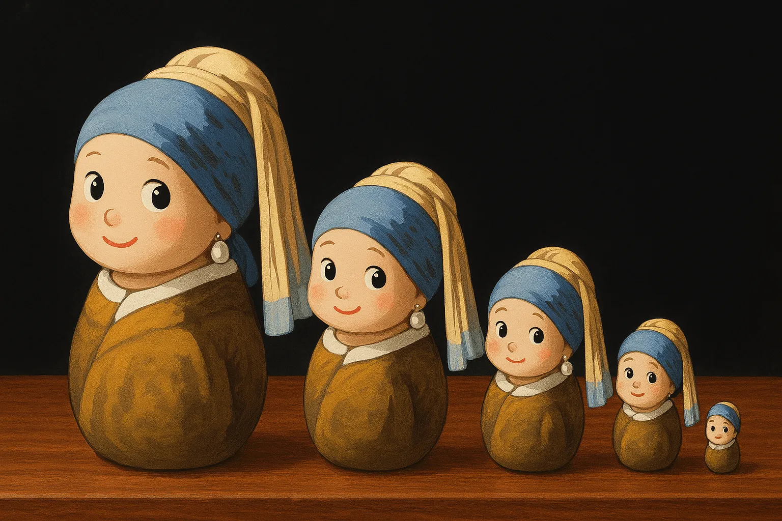 Chibi Russian Nesting Dolls