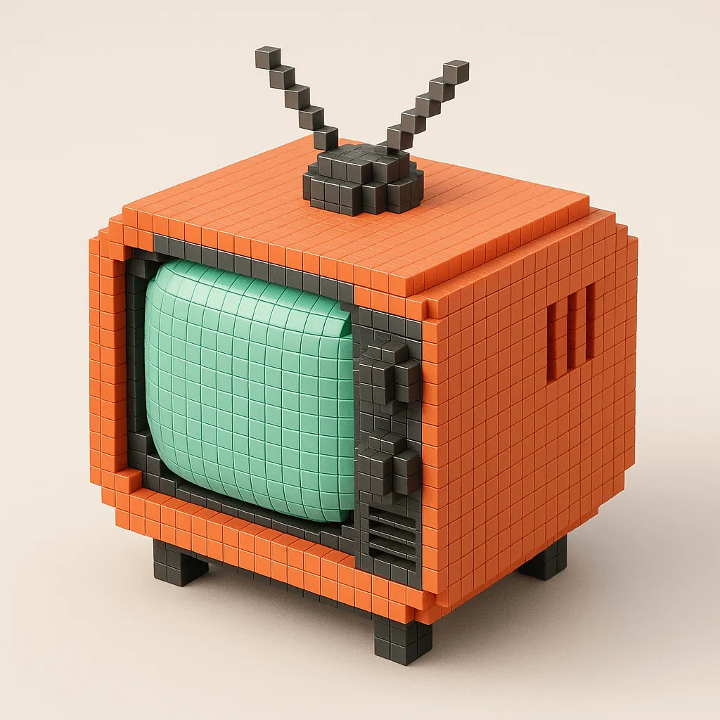 Voxel-Style 3D Icon Conversion