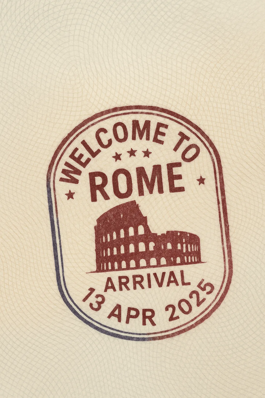 Passport Entry Stamp