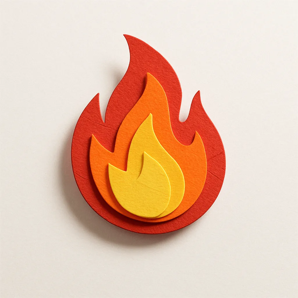 Paper Craft Style Emoji Icon