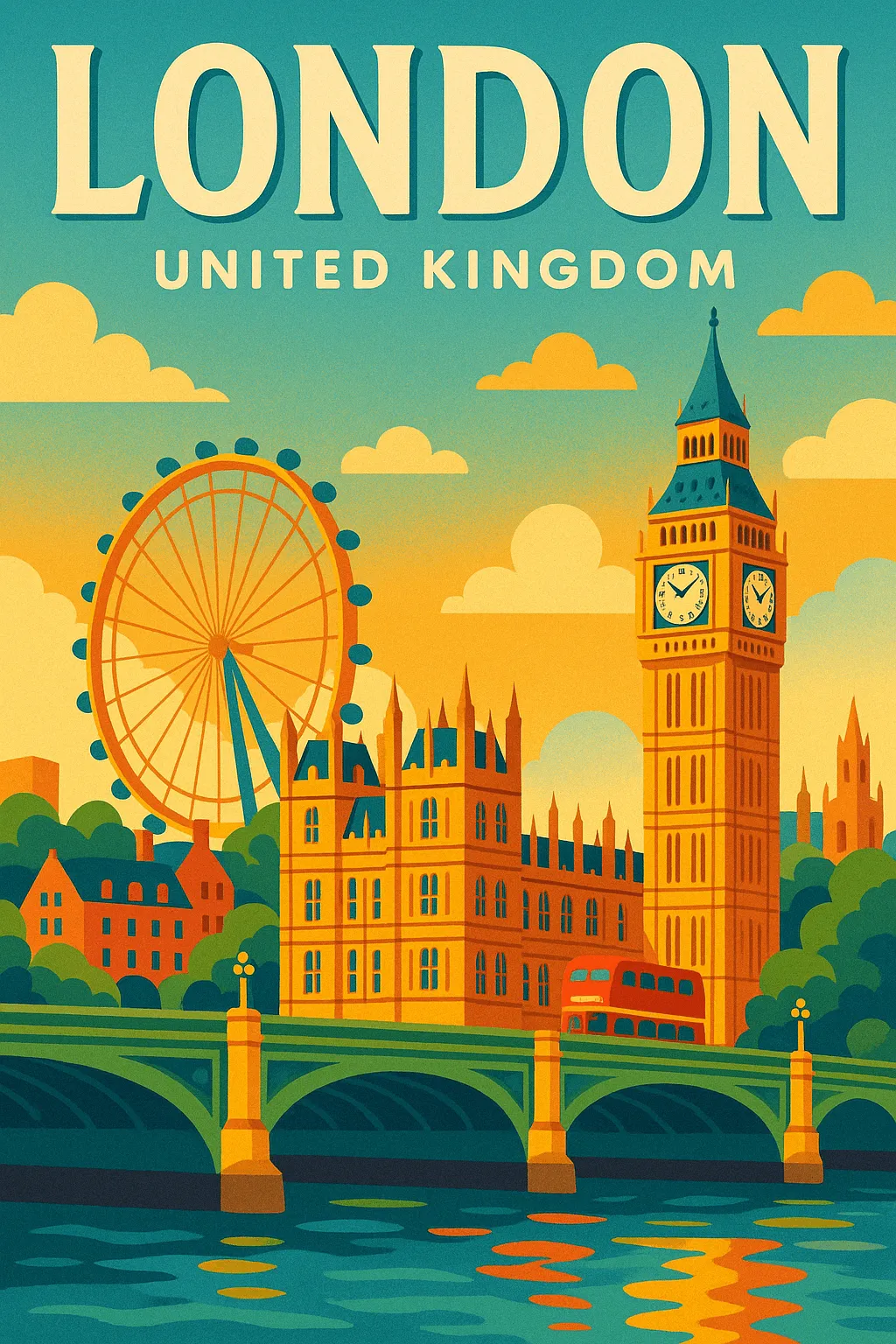 Colorful Vector Art Poster