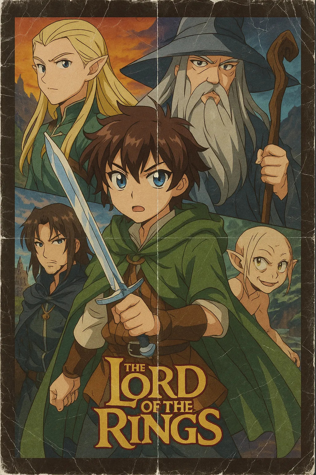 Nostalgic Anime-Style Movie Poster