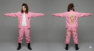 3D Model Asset Style: Classic Japanese Bosozoku (Female)