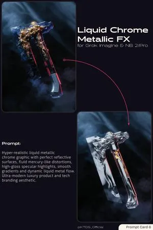 Liquid Chrome Metallic FX Prompt