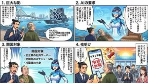 Four-Panel Manga Generation: AI Black Ship Arrival