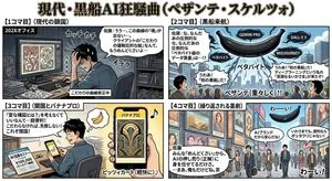 Four-Panel Manga Generation: Modern Black Ship AI Rhapsody