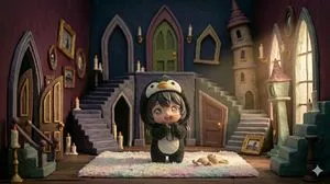 3D Tiny Anime Girl 'Gugu' Sequence