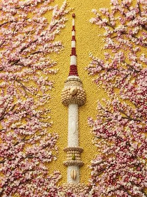 Maximalist Grain Art Prompt for Nano Banana 2