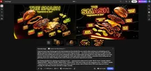 Neon Explosion Smash Burger