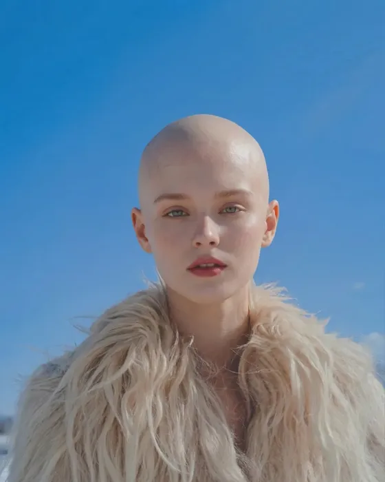 Hair color try-on before showing original hair