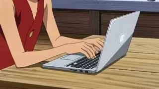 Luffy Coding on Thousand Sunny